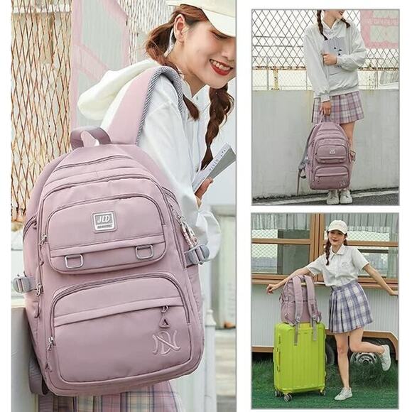 School Backpack For Girls Boys Laptop Backpack Middle High School Student Bookba - Picture 3 of 7